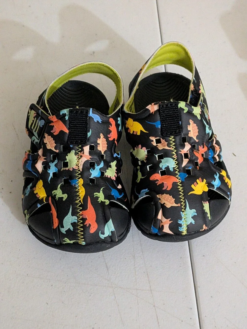 Kids 3c Multicolor Dinosaur Sandals & Infant 0-6m Leather Elephant Slip-Ons